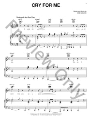 Cry for Me piano sheet music cover